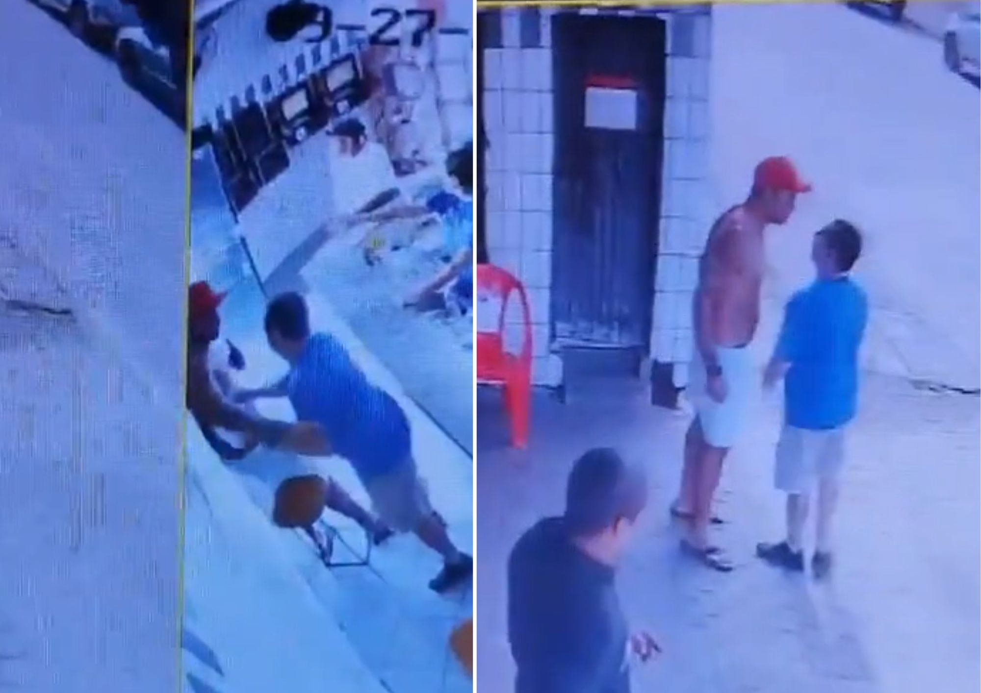 Novas imagens mostram discussão em padaria antes de homem ser agredido por PMs no litoral de SP