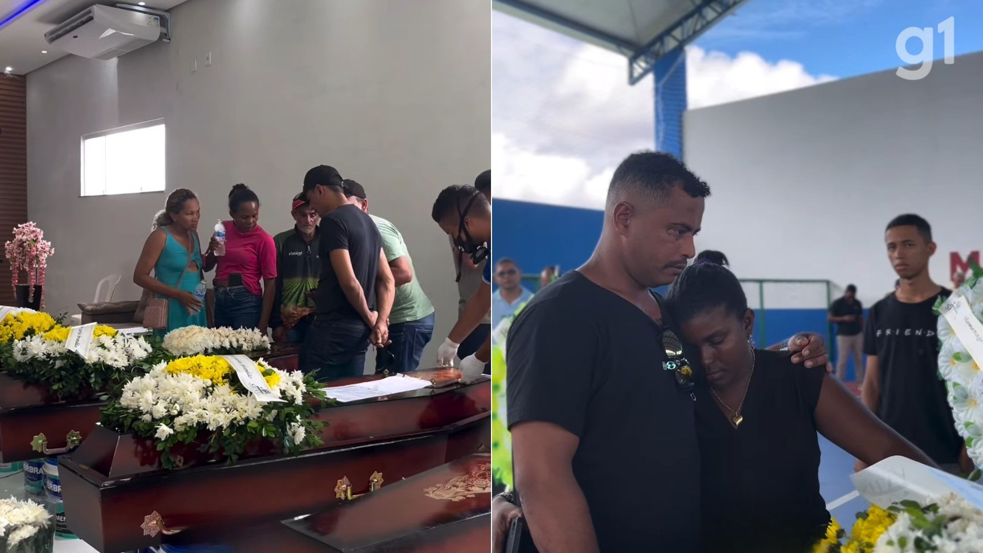 Corpos das sete vítimas de acidente com ônibus em SP chegam ao Maranhão