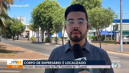 Corpo de empresário que desapareceu em rio é encontrado em Guaraí