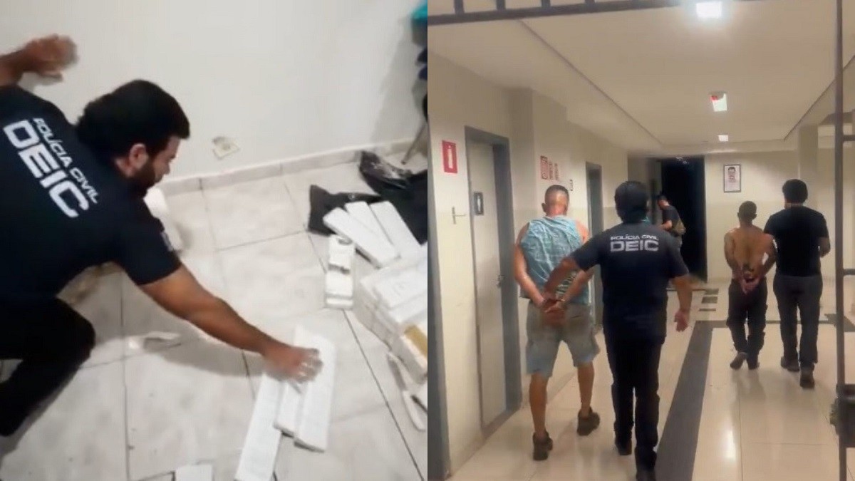 Polícia descobre casa usada para o tráfico em Rio Preto, apreende 60 kg de maconha e prende três