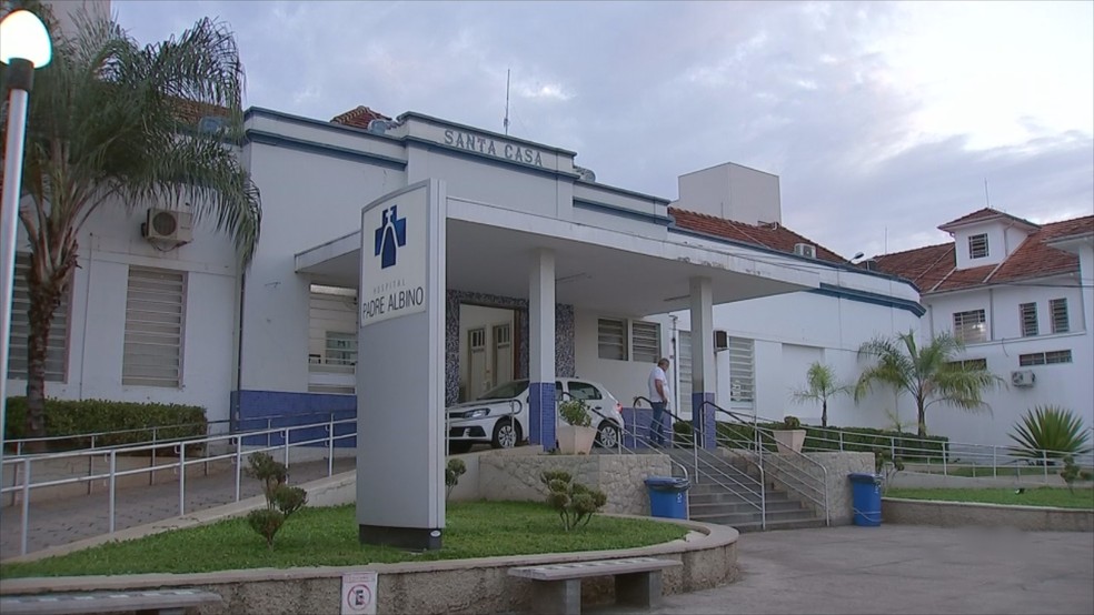 Hospital Padre Albino em Catanduva  — Foto: Reprodução/TV TEM 