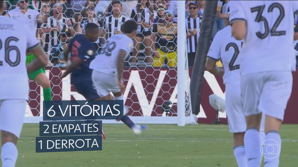 Botafogo, Flamengo, Fluminense e Palmeiras têm representado muito bem o futebol brasileiro na Copa do Mundo de Clubes — Foto: Jornal Nacional/ Reprodução