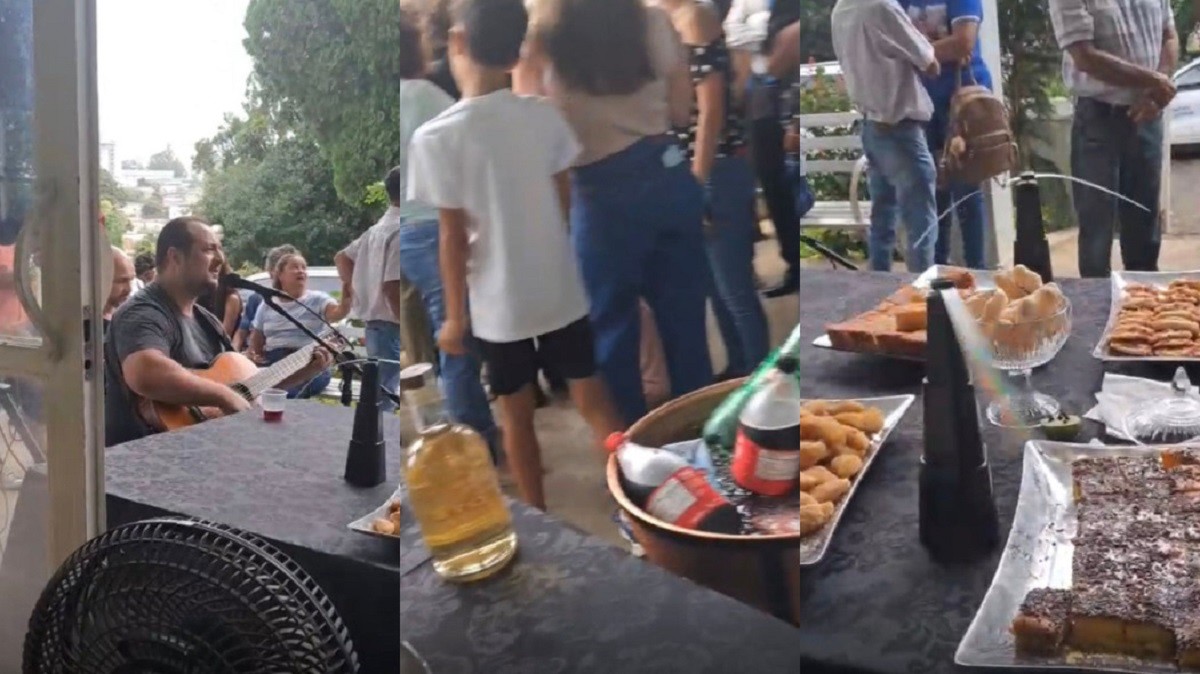 Velório de ex-prefeito tem banda, cerveja, buffet completo e até fogos de artifício em MG; VÍDEO