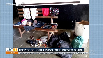 Hóspede de hotel é preso por furtos em Guaraí