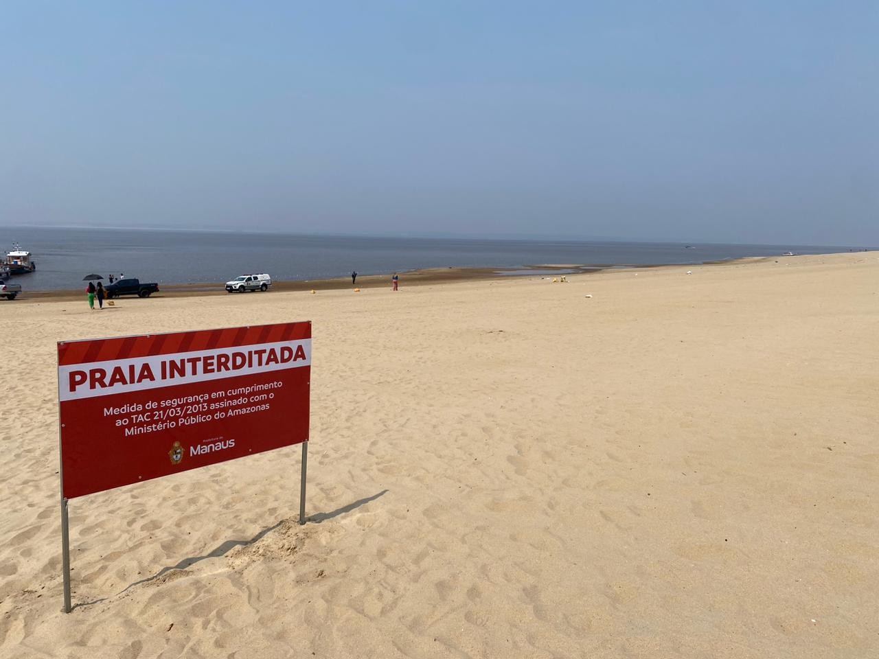 Após flagrante de banhistas, Prefeitura de Manaus deve anunciar liberação da Praia da Ponta Negra