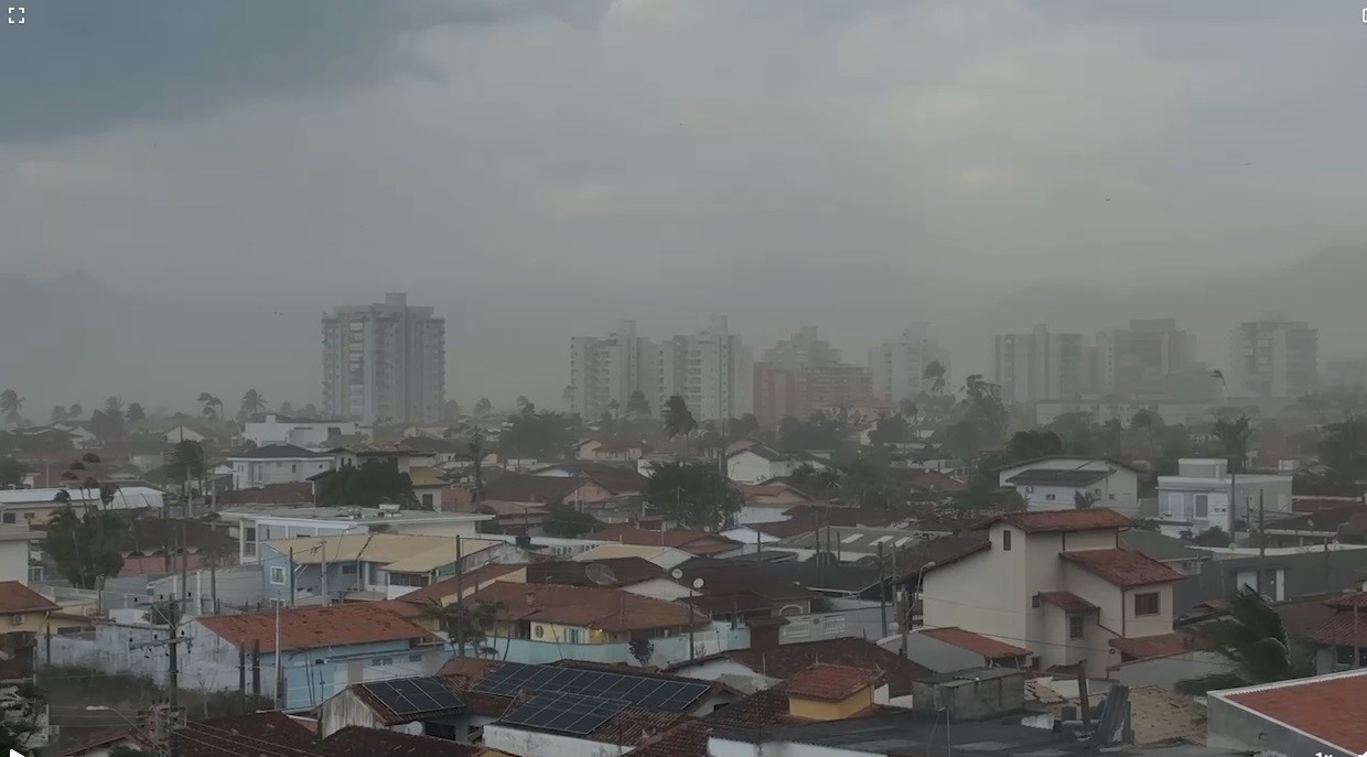 Vale do Paraíba entra em alerta para ventos de até 90 km/h; Defesa Civil mobiliza gabinete de crise em SP