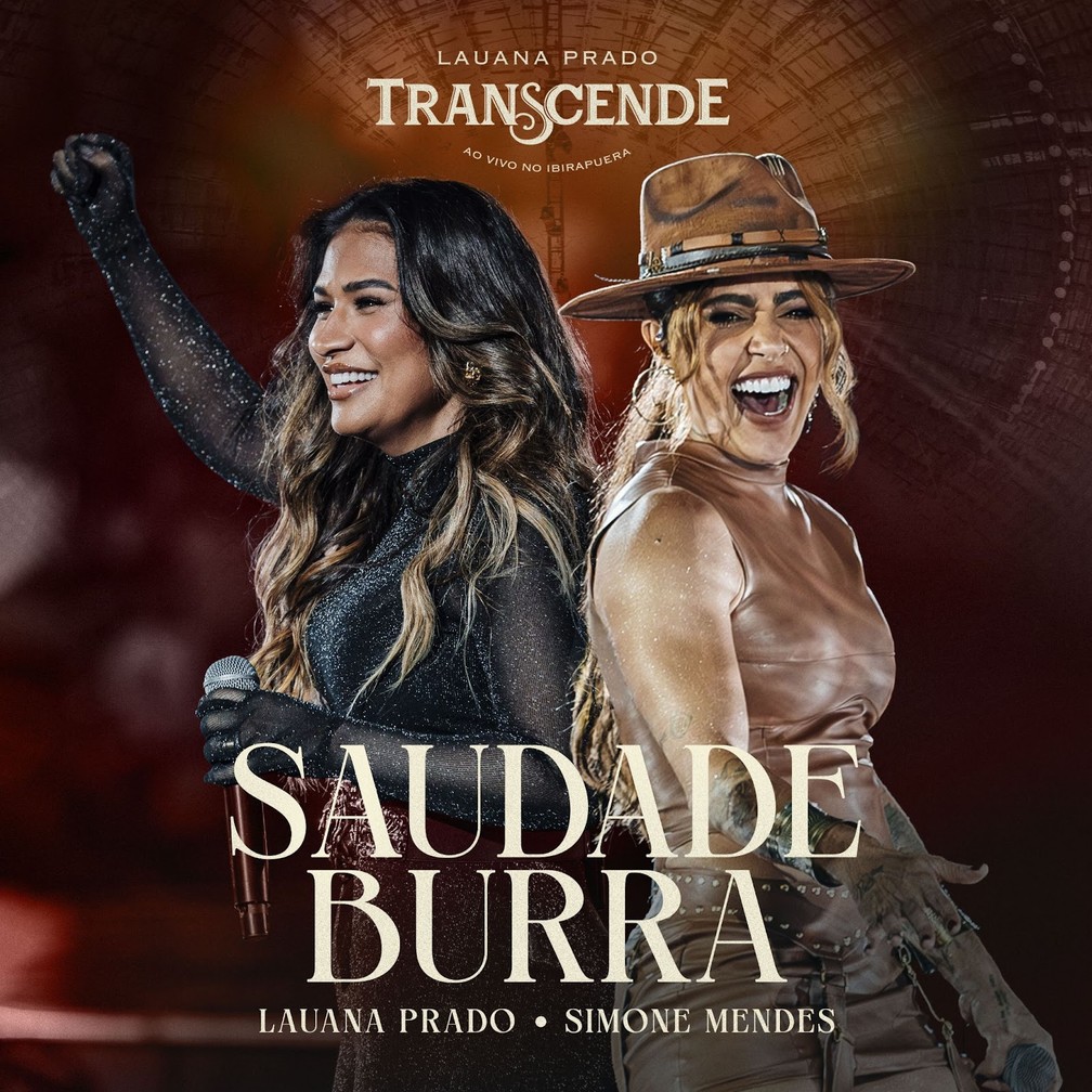 Capa do single ‘Saudade burra’, de Lauana Prado com Simone Mendes — Foto: Divulgação