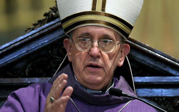 O cardeal Jorge Mario Bergoglio em fevereiro de 2013 na Argentina — Foto: Juan Mabromata/AFP