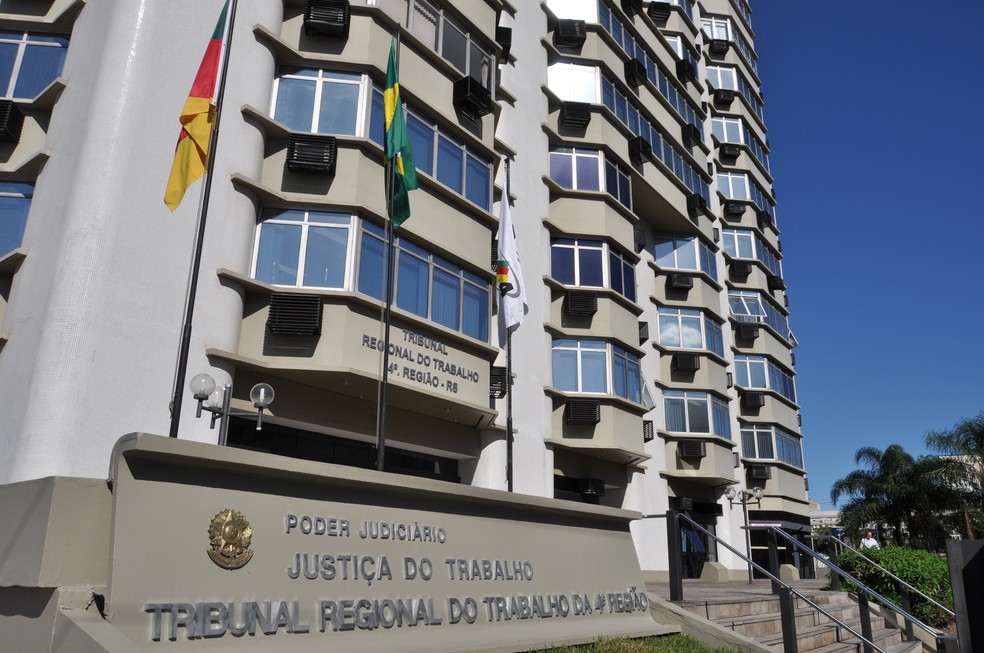 Sede do Tribunal Regional do Trabalho, em Porto Alegre — Foto: TRT4/Divulgação