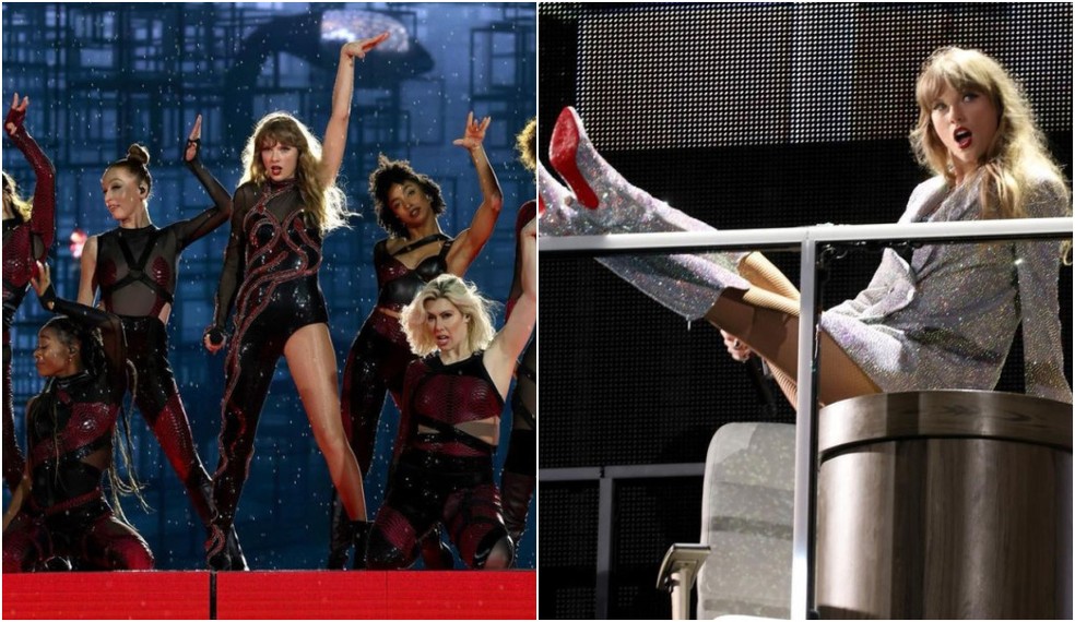 Taylor Swift durante apresentação da Eras Tour, nos Estados Unidos — Foto: Reprodução/Instagram