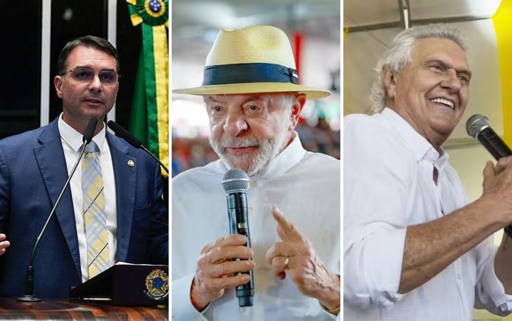 Quaest em GO: Flávio Bolsonaro, 33%; Lula, 27%; Ronaldo Caiado, 23%