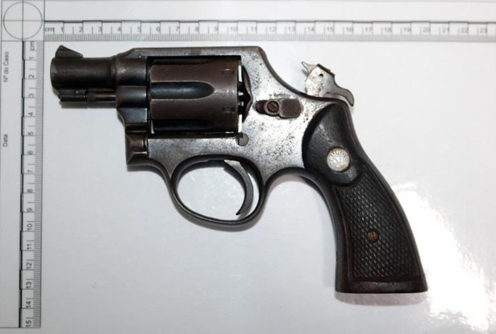 Arma usada no assassinato de adolescente em praça de Maceió — Foto: Polícia Científica