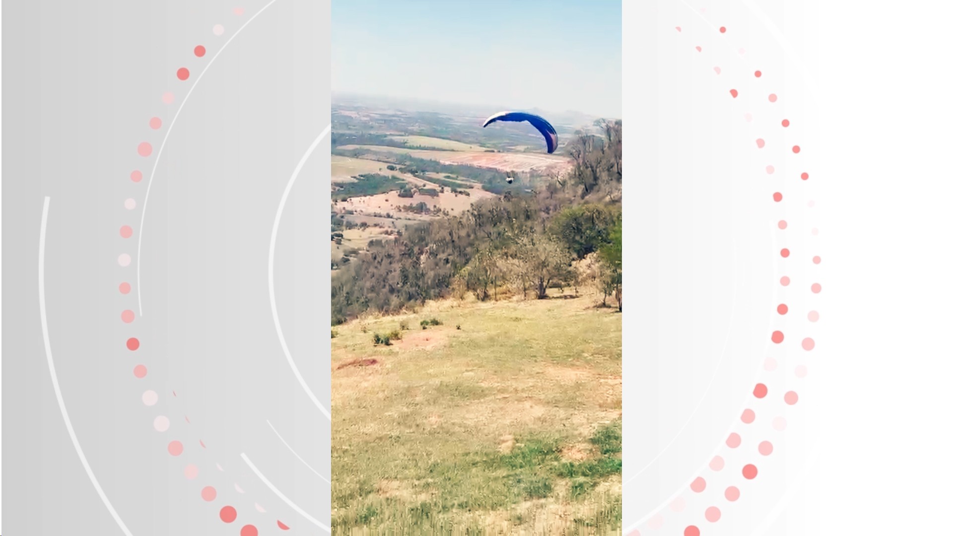 VÍDEO: parapente cai durante voo na serra de São Pedro
