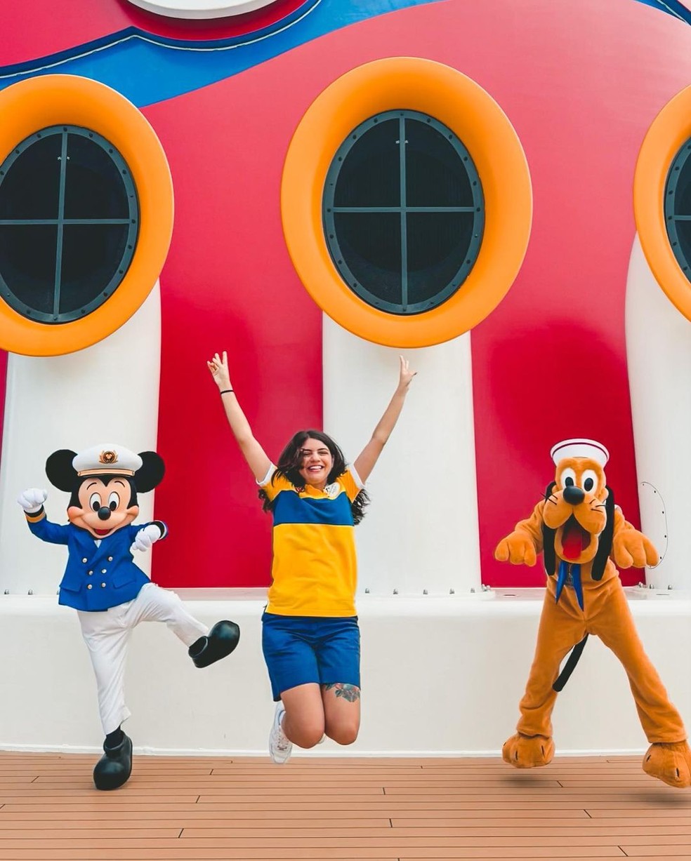 Paola viaja a bordo dos cruzeiro da Disney — Foto: Instagram/Reprodução