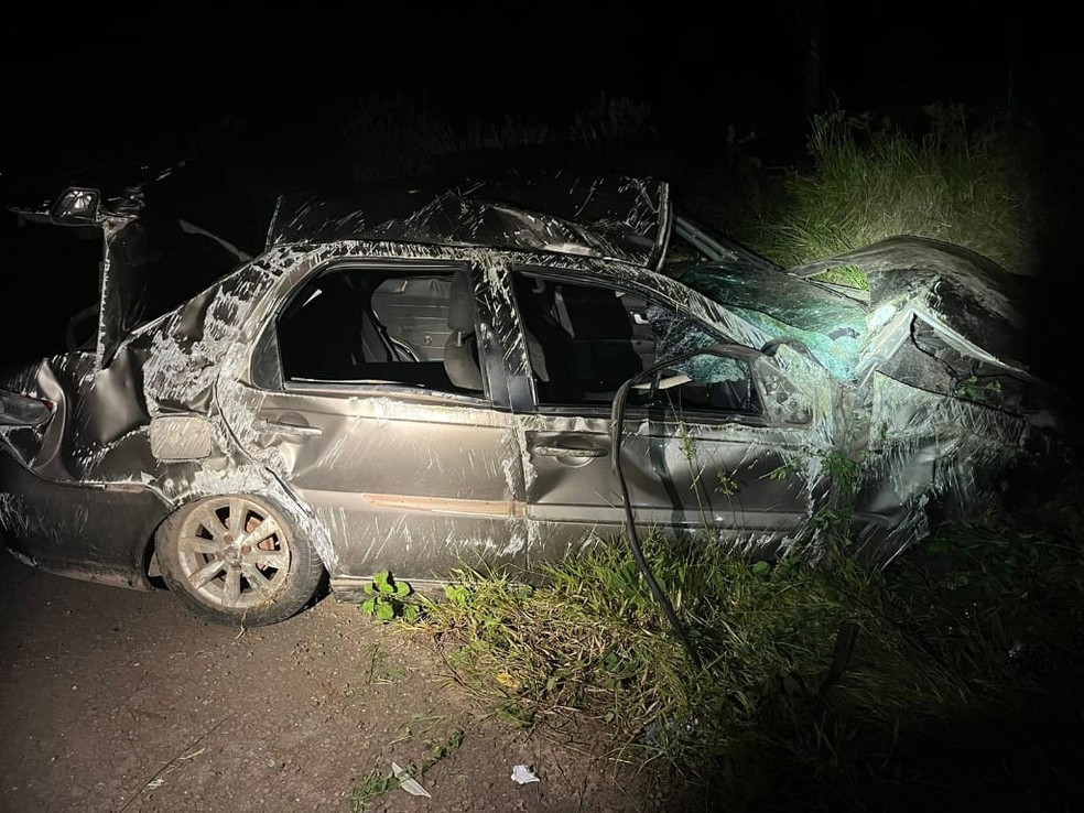 O acidente foi registrado na noite dessa quarta-feira (8) em Santa Rita. — Foto: Divulgação/ PRF