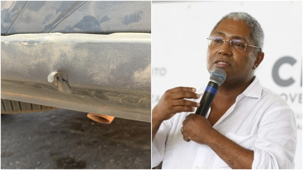 Apoiadores de Catanho, candidato à Prefeitura de Caucaia, denunciam disparos de arma de fogo contra veículo — Foto: Reprodução