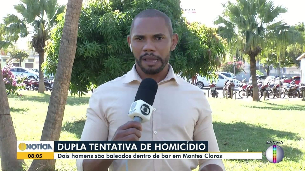 Ataque a tiros em bar de Montes Claros deixa duas pessoas feridas