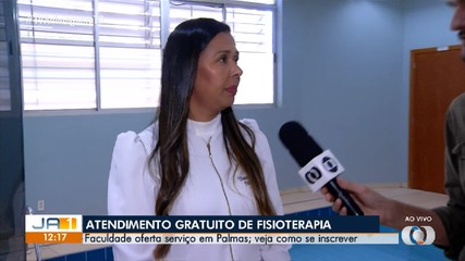 Faculdade oferta atendimento gratuito de fisioterapia em Palmas