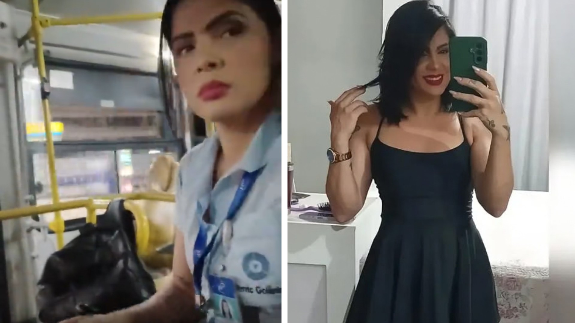 'Motorista gata' de ônibus do transporte coletivo chama a atenção ao compartilhar rotina nas redes sociais: 'Modelo linda'