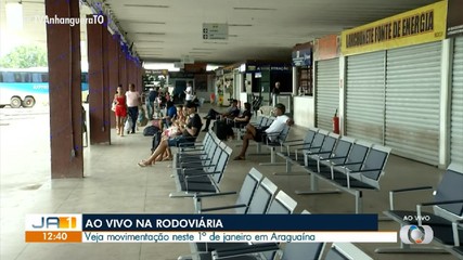Confira a movimentação no 1º dia do ano na rodoviária de Araguaína