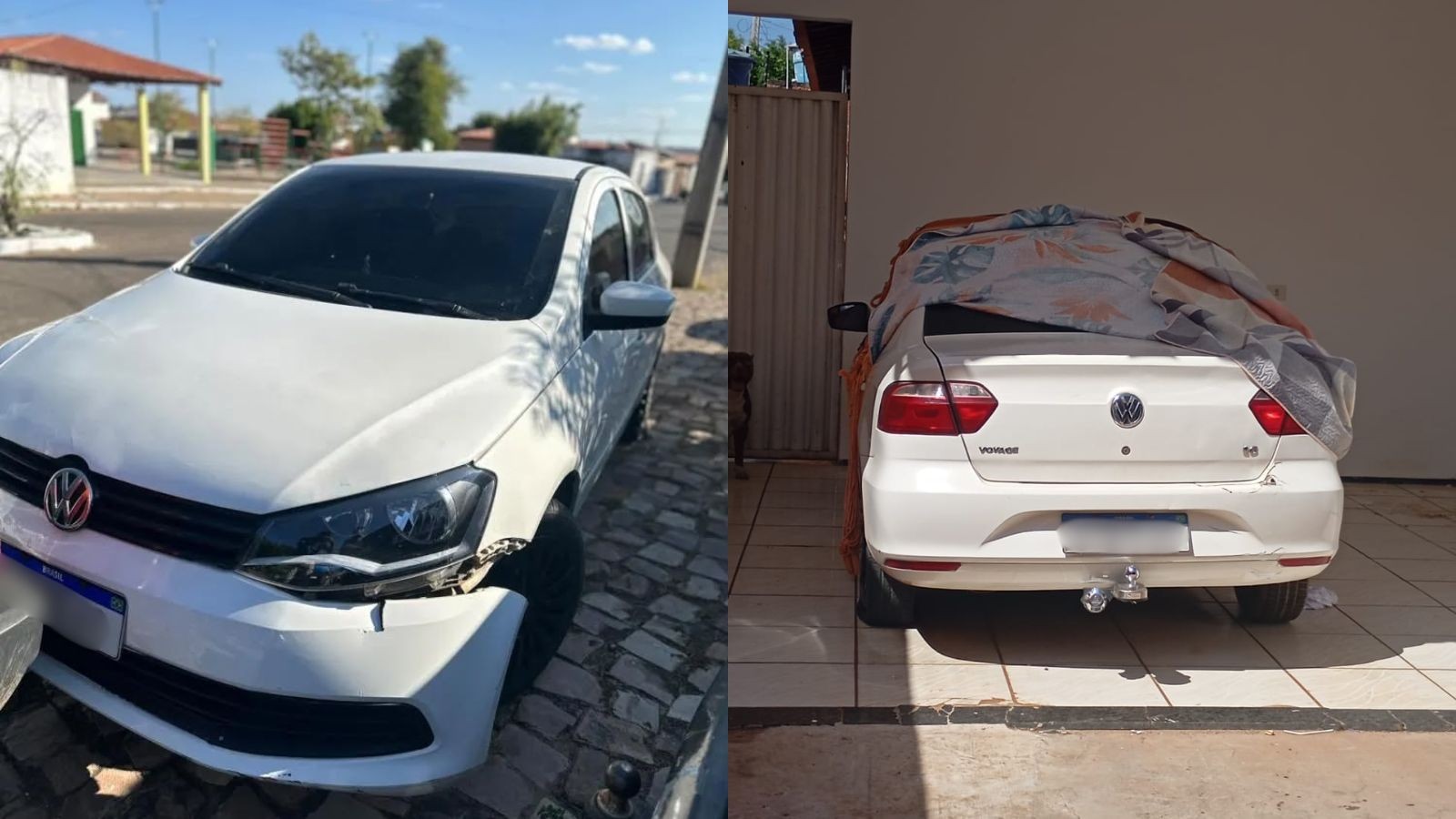 Suspeito quase atropela policial, foge após tiros e abandona carro no PI