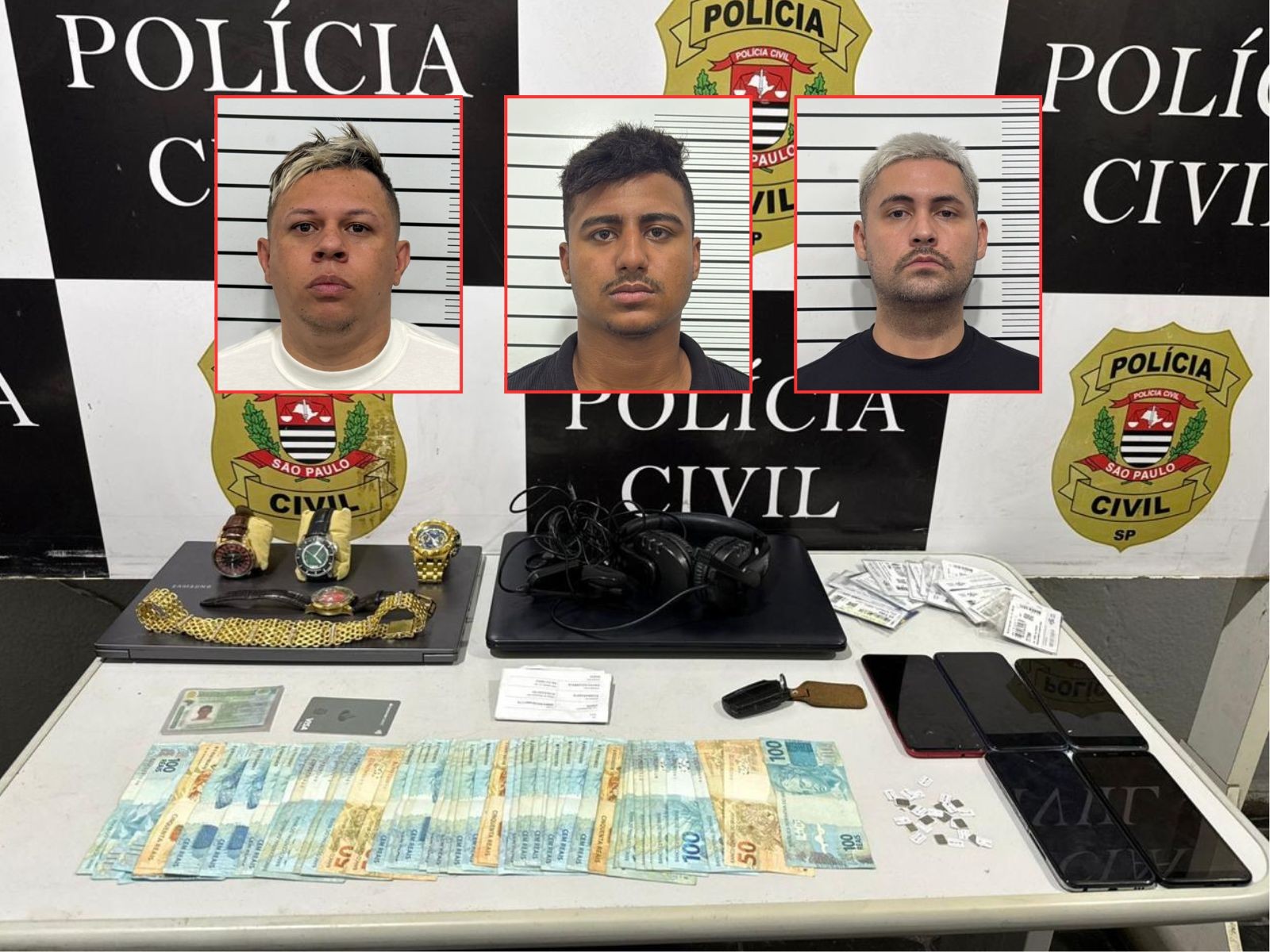 Trio aluga mansão de luxo para aplicar golpes e é preso no litoral de SP