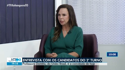 Candidata ao governo, Professora Dorinha (União) é entrevistada no JA2