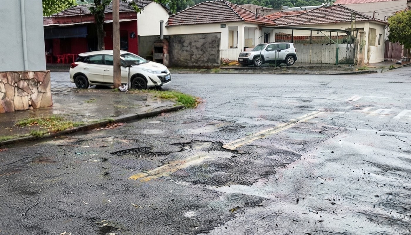 Veículos quebrados e até trator para puxar ônibus: como buracos em vias causam prejuízos a motoristas em Piracicaba