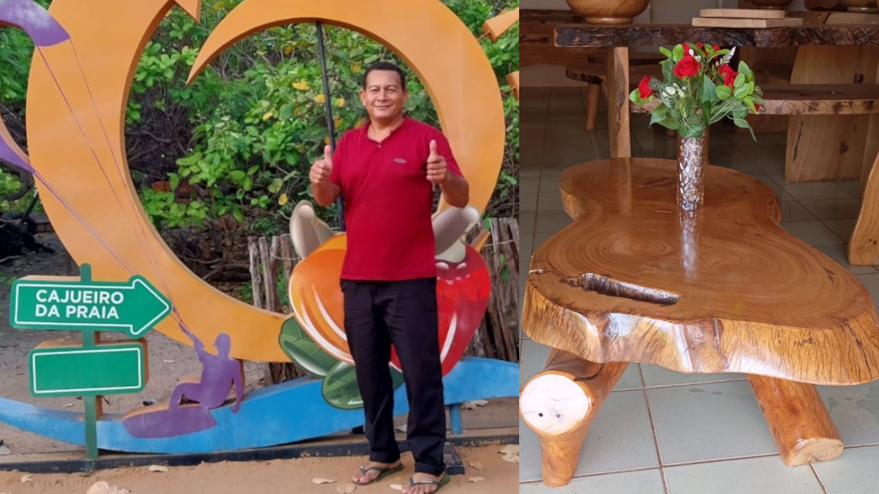 Vídeo: artesão cria equipamentos de academia em madeira para evitar desgaste por maresia no litoral do Piauí