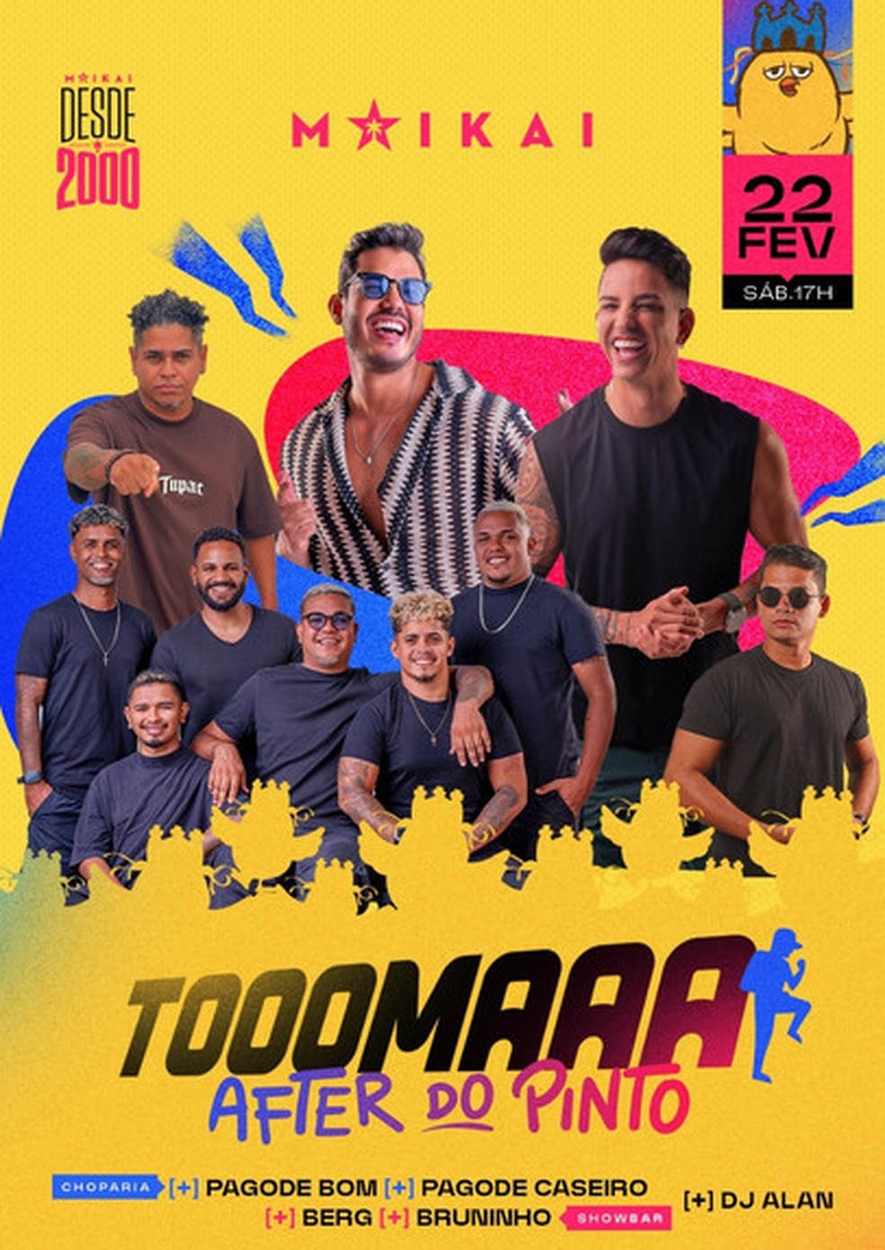 Toma after do Pinto acontece no sábado — Foto: Divulgação