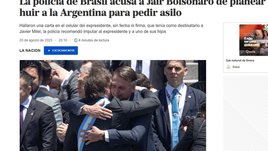 Jornais estrangeiros repercutem plano de Bolsonaro de pedir asilo à Argentina; CONFIRA