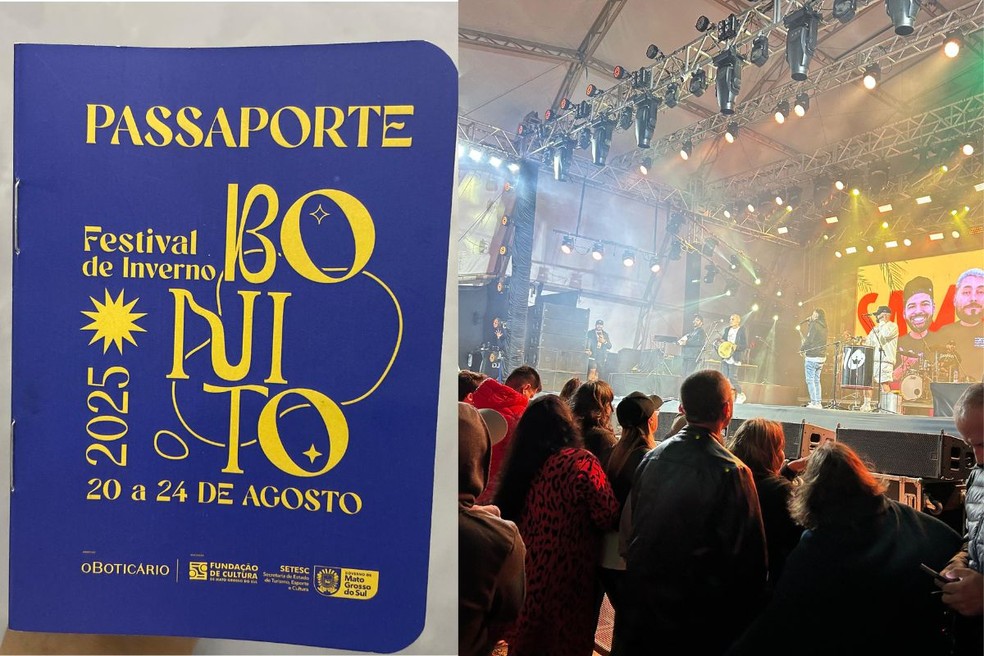 O Festival de Inverno de Bonito lança passaporte cultural. — Foto: Thais Libni/g1 MS 