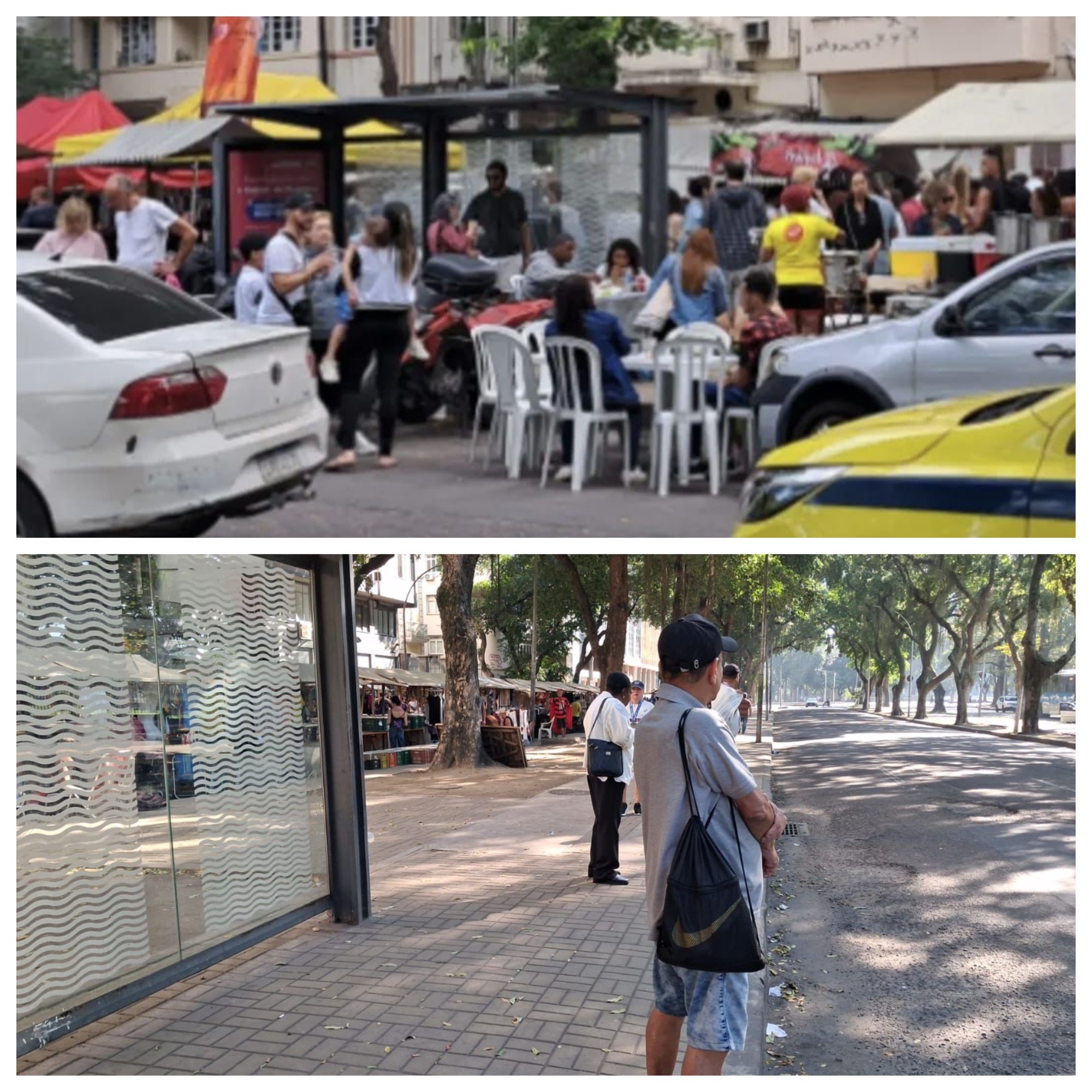 Prefeitura remove barracas perto da Feira da Glória
