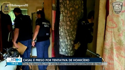 Casal suspeito de tentativa de homicídio em Palmas é preso