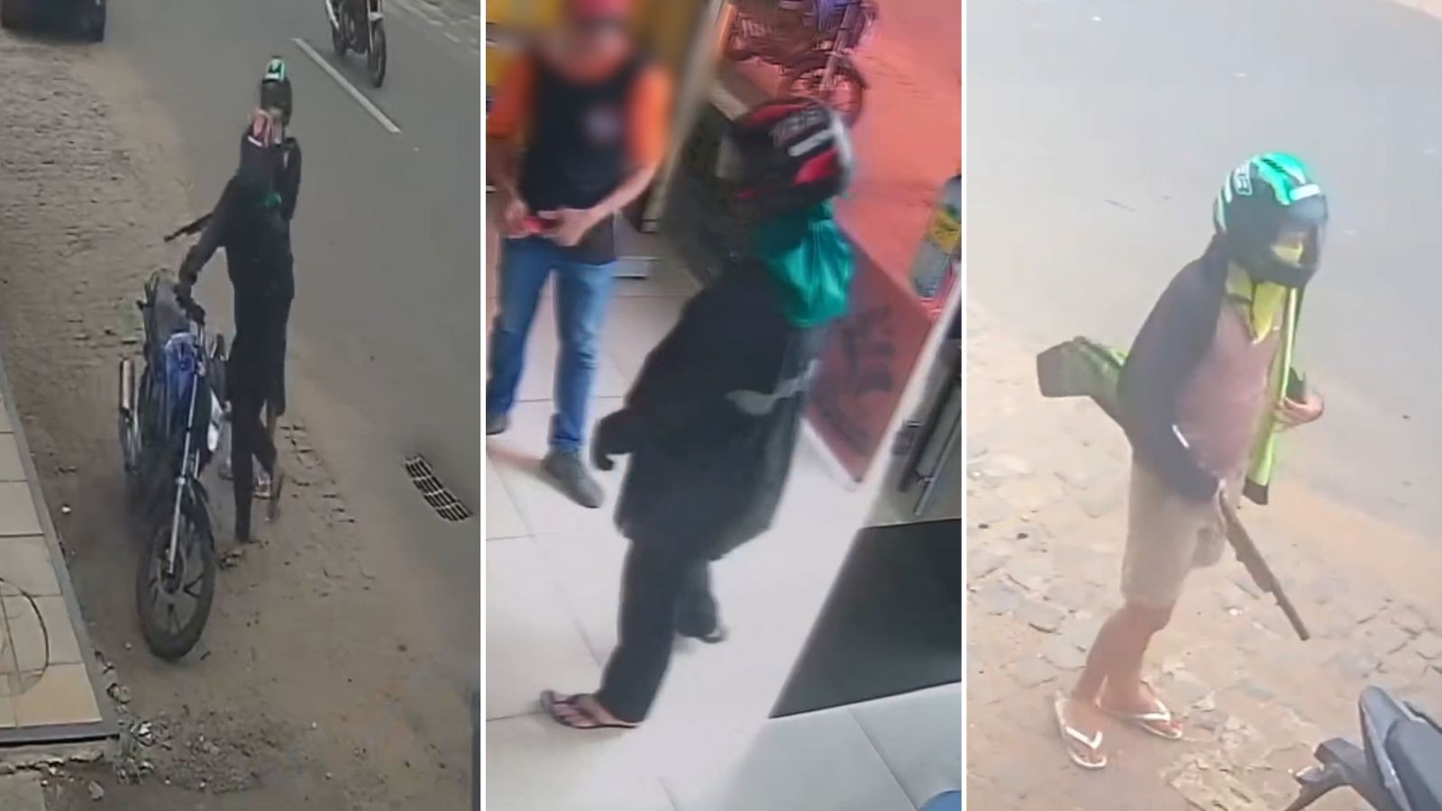 Dupla é presa suspeita de roubar cerca de R$ 2 mil de distribuidora de gás no Sul do PI; vídeo registrou ação