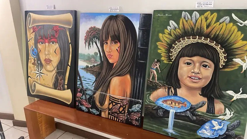 Exposição 'Mestre dos pincéis' segue até 16 de maio na Casa do Artesão, em Macapá