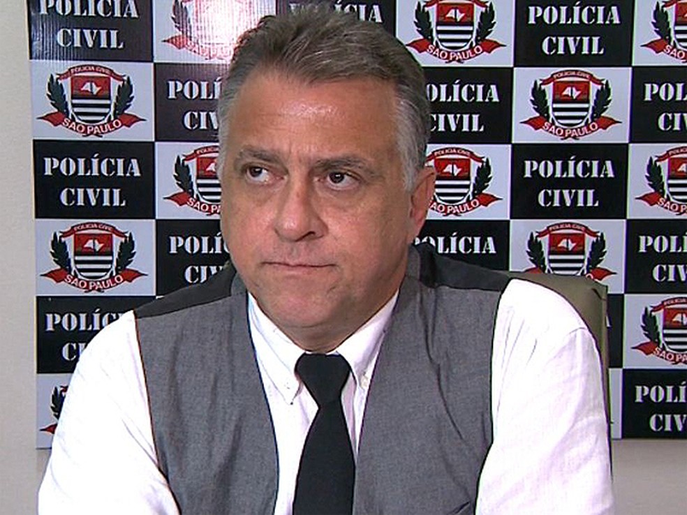 Paulo Henrique Martins de Castro foi o delegado responsável pelo caso, em novembro de 2013 — Foto: Reprodução/EPTV