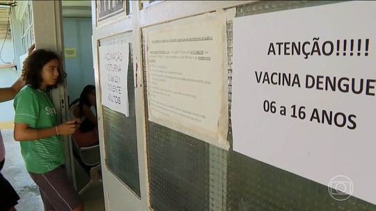 Ministério da Saúde amplia faixa etária da vacinação contra a dengue - Programa: Jornal Hoje 