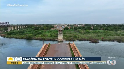 Queda de ponte entre TO e MA completa um mês com mortos e desaparecidos