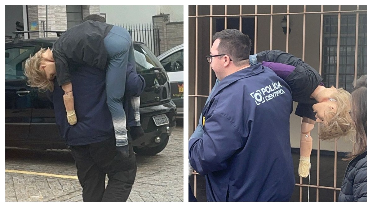 Peritos usam boneco com estatura de PC Siqueira em reconstituição da morte do influencer determinada pela Justiça em SP 