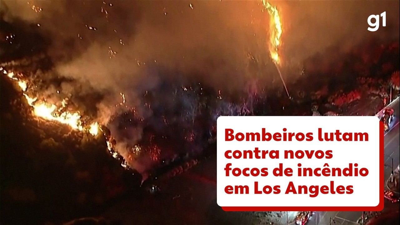 Bombeiros lutam contra novos focos de incêndio em Los Angeles; VÍDEO