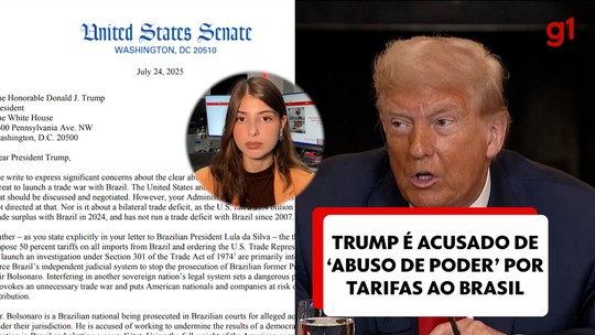 Trump é acusado de abuso de poder por tarifas ao Brasil por senadores democratas