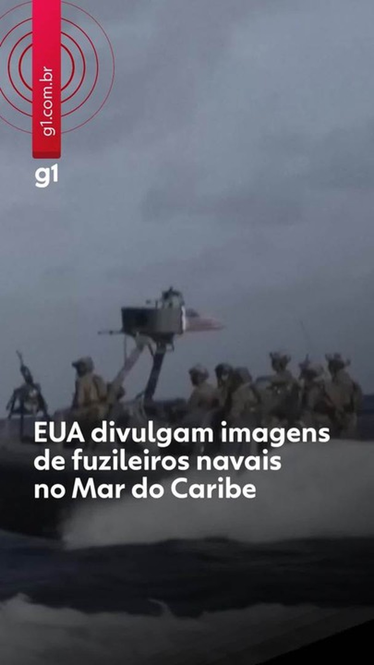 VÍDEO: EUA divulgam imagens de fuzileiros navais atirando com metralhadoras no Mar do Caribe