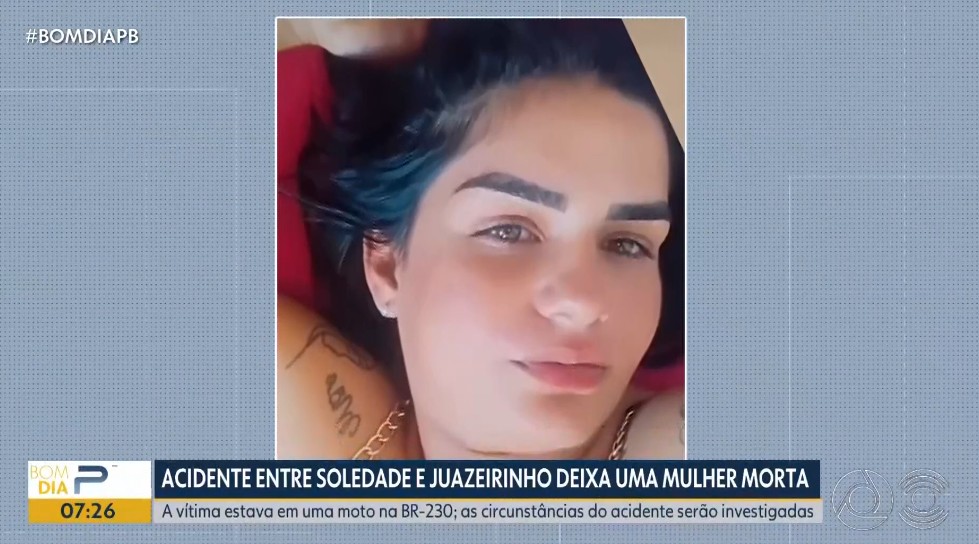 Mulher morre em acidente com motocicleta entre Soledade e Juazeirinho, PB