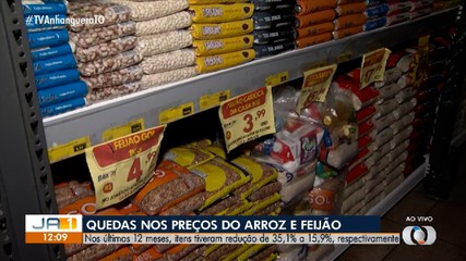 Arroz e feijão apresentam redução nos preços em Palmas
