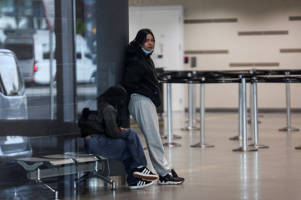 Colombiana deportada dos EUA — Foto: REUTERS/Luisa Gonzalez