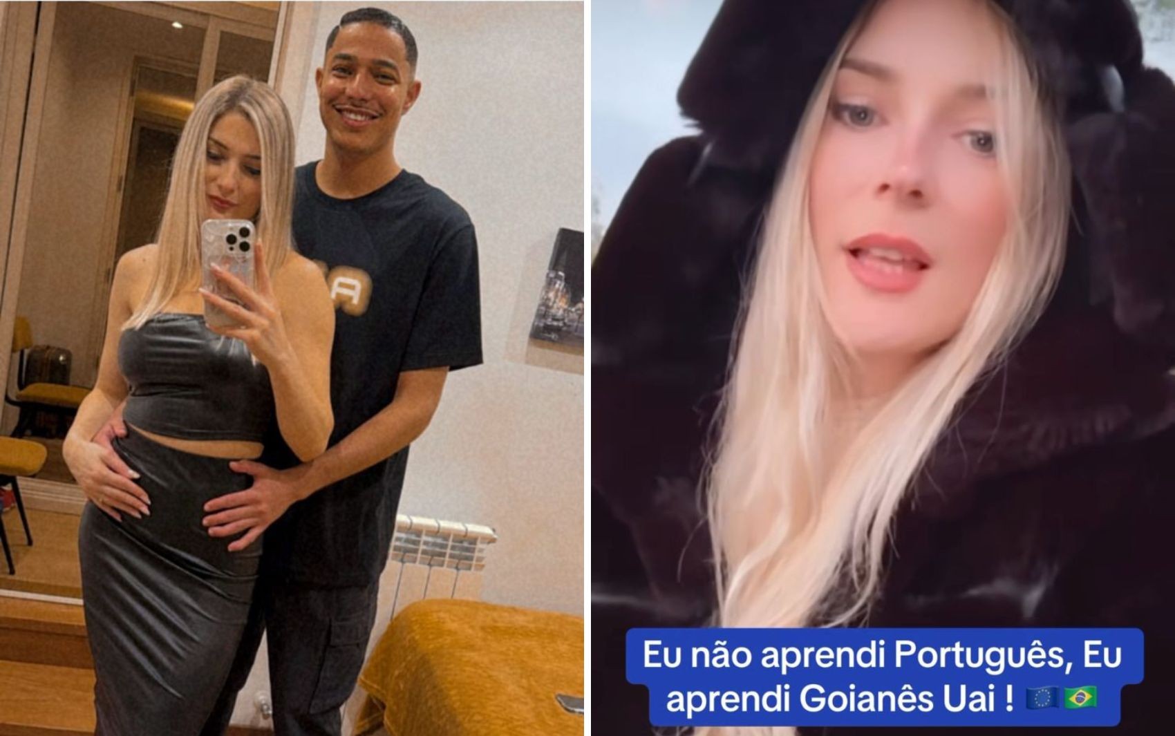 'Gringa' aprende ‘goianês’ com marido goiano e chama atenção na web; vídeo
