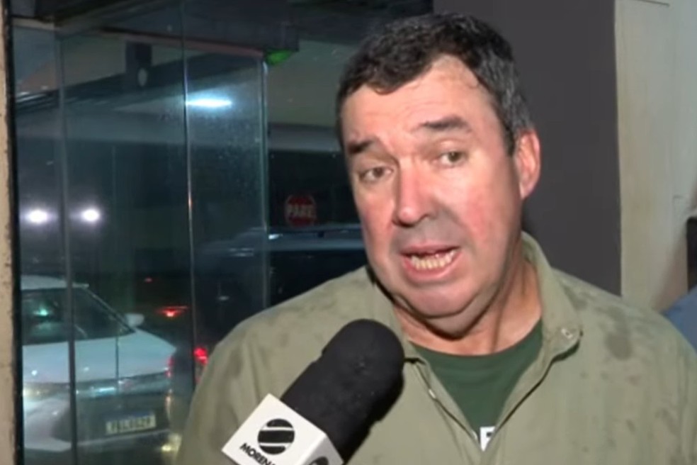 Eduardo Riedel fala em ampliar crescimento em Mato Grosso do Sul. — Foto: Maxsandro Martins/TV Morena