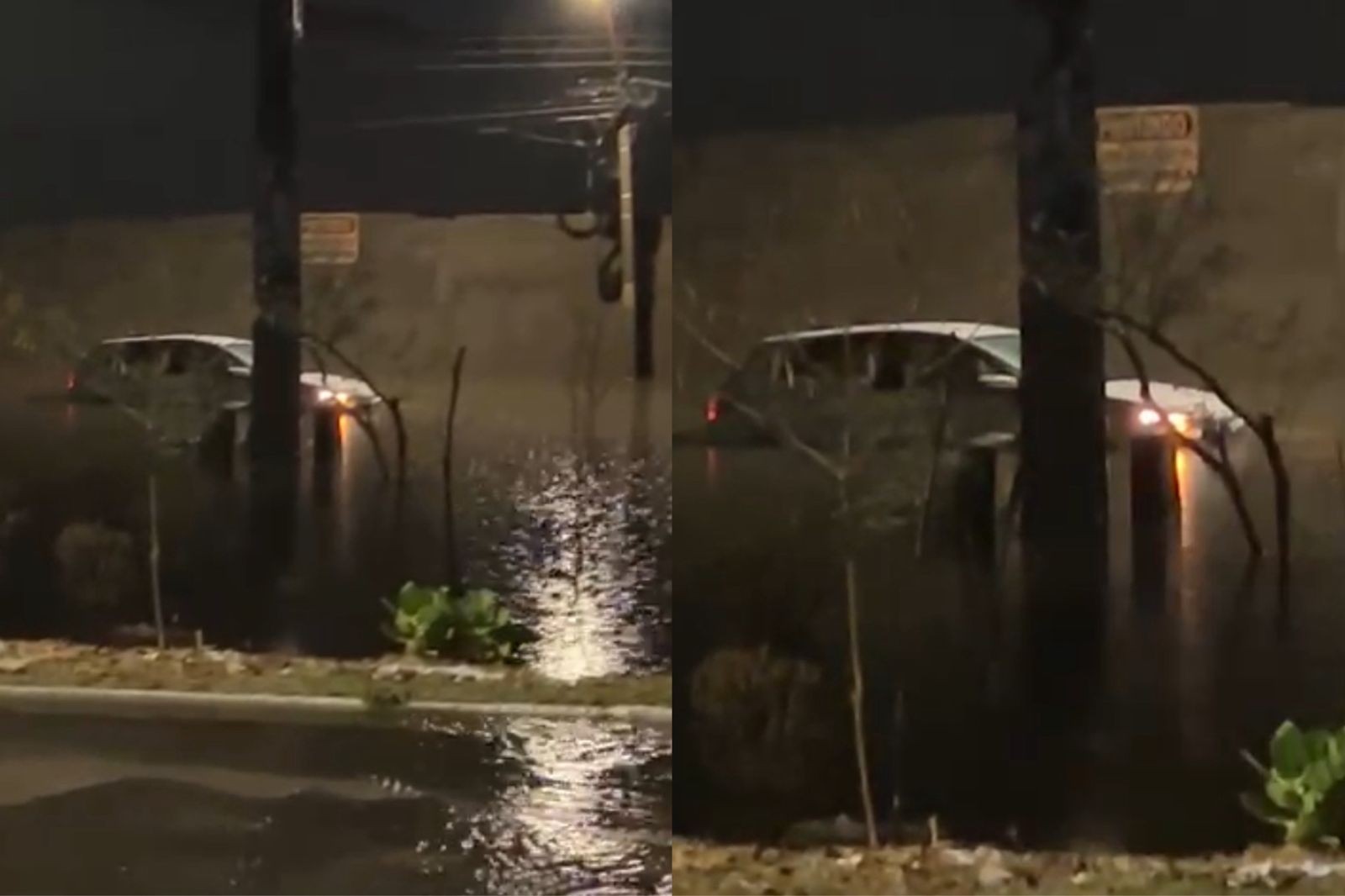 VÍDEO: carro fica preso em rua alagada após chuva de 86 mm em Teresina