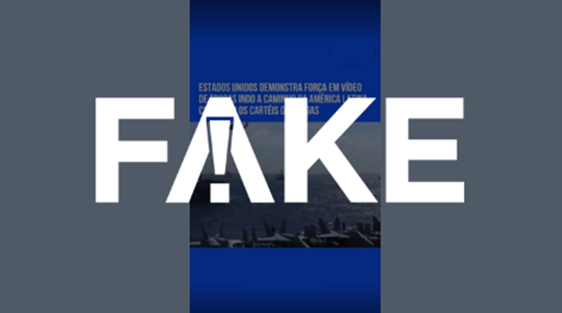 É #FAKE que vídeo mostre tropas dos Estados Unidos a caminho da América Latina para combater cartéis; clipe usa gravações antigas